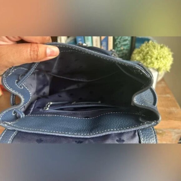 EUC Kate Spade New York Leila Denim Medium Flap Backpack - Picture 8 of 9